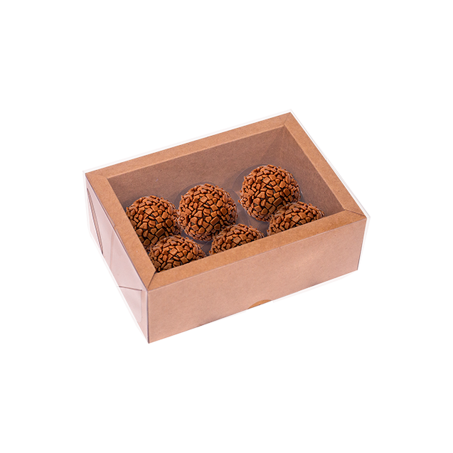 Caixa Alta Com Moldura (06 Doces) Kraft