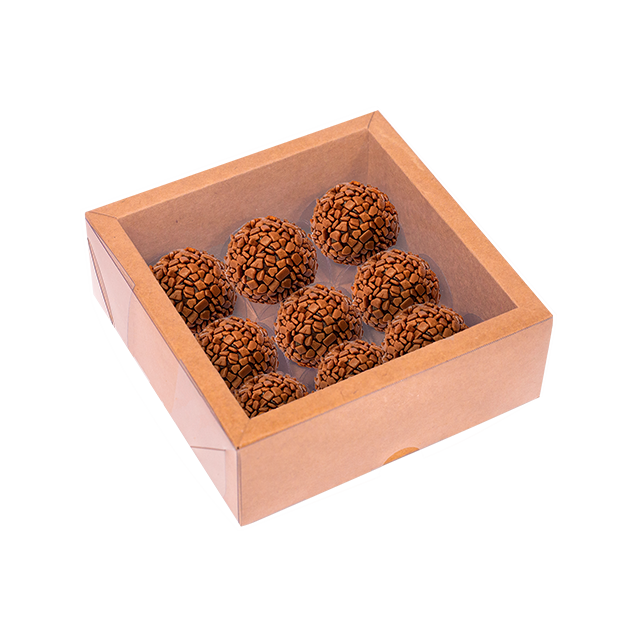 Caixa Alta Com Moldura (09 Doces) Kraft